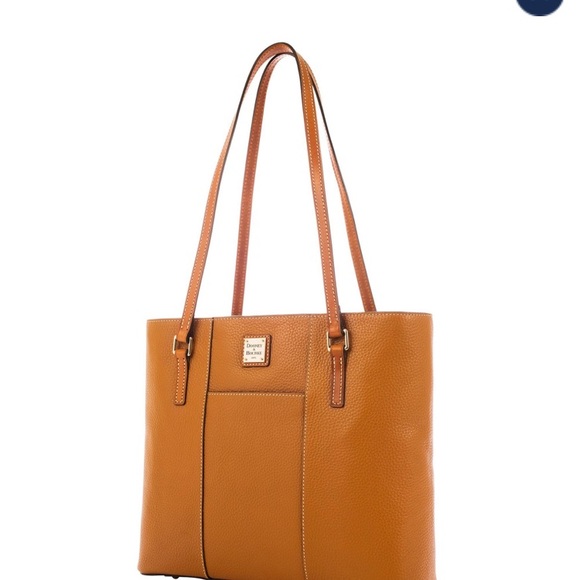Dooney & Bourke Caramel Leather Lexington Tote - Picture 2 of 7